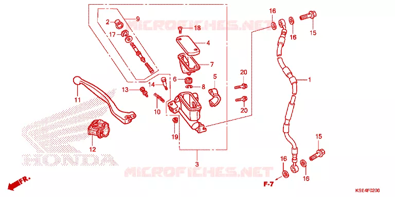 MASTER CYLINDER Honda MOTO 150 CRF 2012  CRF150RC