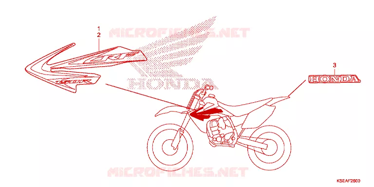 STICKERS Honda MOTO 150 CRF 2015  CRF150RF