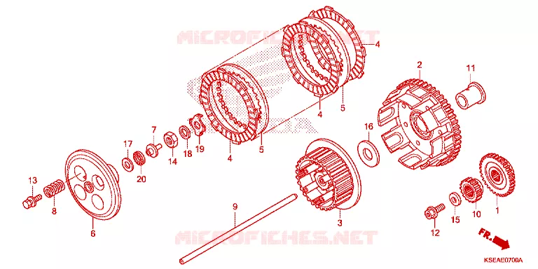 CLUTCH Honda MOTO 150 CRF 2016  CRF150RG