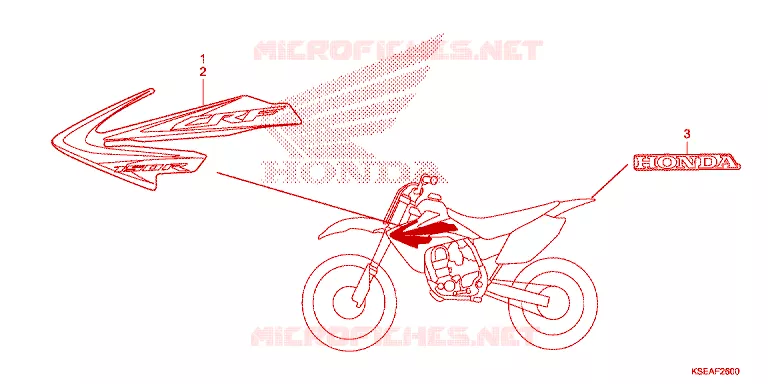 STICKERS Honda MOTO 150 CRF 2016  CRF150RG