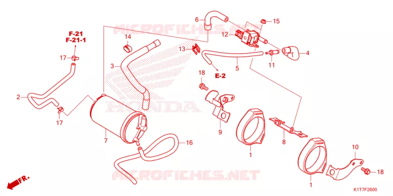 GAS RECYCLING SYSTEM Honda MOTO 250 CRF 2023  CRF250LP