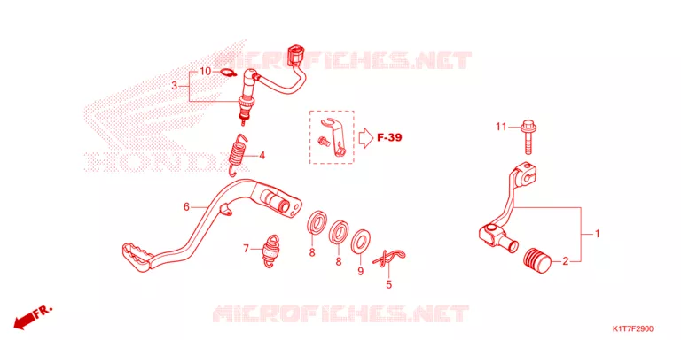 PEDAL Honda MOTO 250 CRF 2024  CRF250LP