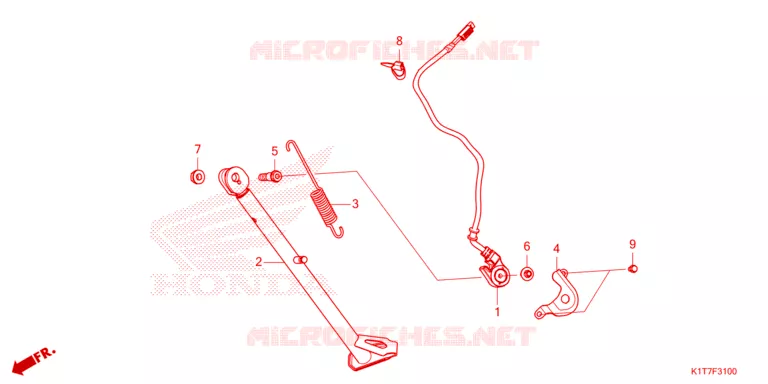 SIDE STAND Honda MOTO 250 CRF 2024  CRF250LP