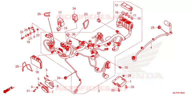 WIRE HARNESS Honda MOTO 500 CL 2023  CL500AP