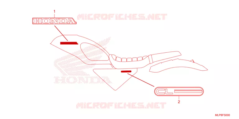 STICKERS Honda MOTO 500 CL 2023  CL500AP