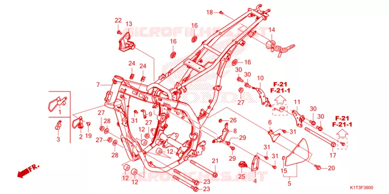FRAME Honda MOTO 250 CRF 2022  CRF250LRAM