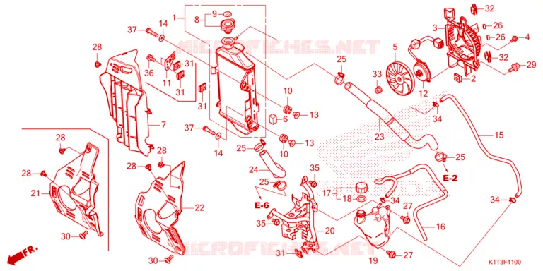 RADIATOR Honda MOTO 250 CRF 2022  CRF250LRAM