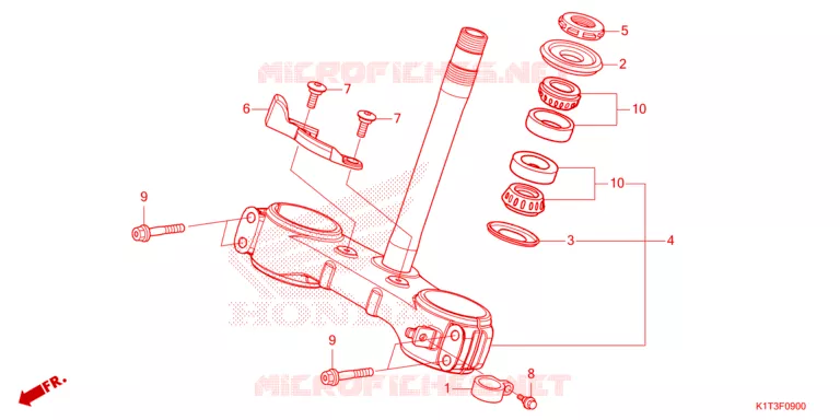 STEERING STEM Honda MOTO 250 CRF 2022  CRF250LRAM