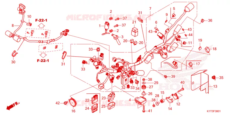 WIRE HARNESS Honda MOTO 250 CRF 2022  CRF250LRAM