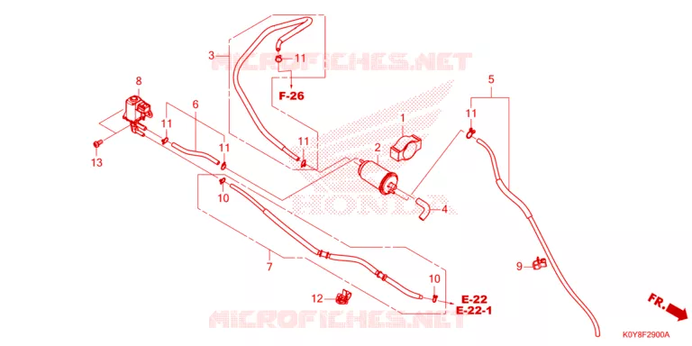 GAS RECYCLING SYSTEM Honda SCOOTER 110 DIO 2020  SCV110FBL