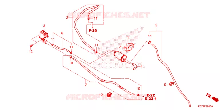 GAS RECYCLING SYSTEM Honda SCOOTER 110 DIO 2023  SCV110FP