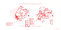 CAUTION LABEL for Honda PIONEER 520 M2 2023