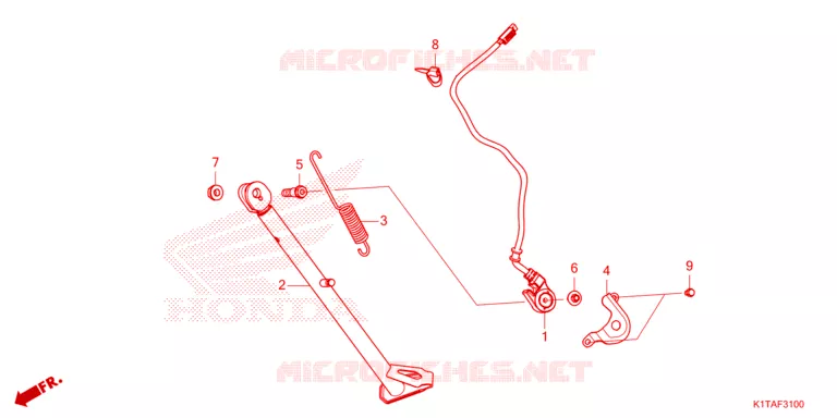 SIDE STAND Honda MOTO 300 CRF 2023  CRF300LAP