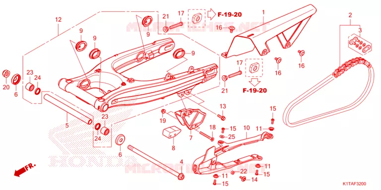 SWING ARM Honda MOTO 300 CRF 2023  CRF300LAP