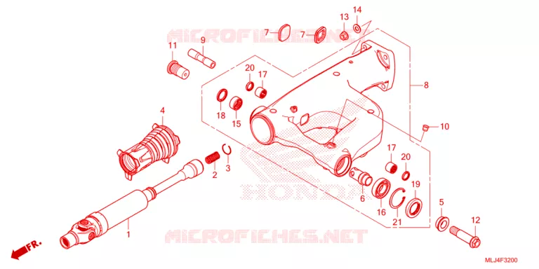 SWING ARM Honda MOTO 1300 VT 2023  VT1300CXAP