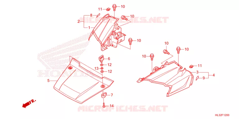FRONT BONNET Honda ATV 700 PIONEER 2023  SXS700M2DP
