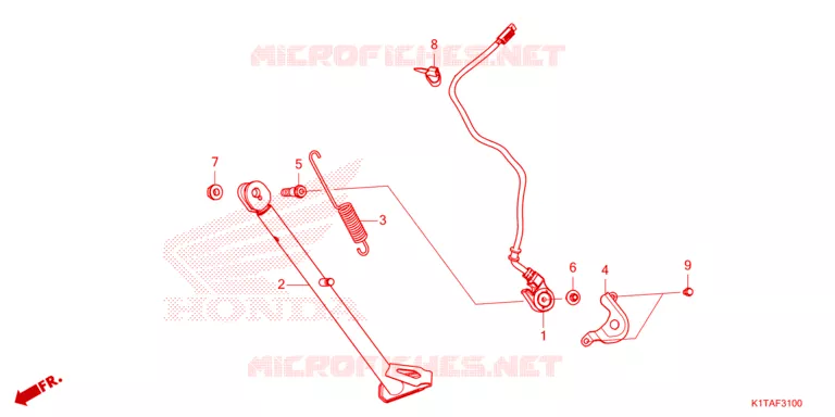 SIDE STAND Honda MOTO 300 CRF 2023  CRF300LRAP