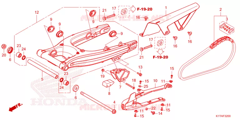 SWING ARM Honda MOTO 300 CRF 2023  CRF300LRAP