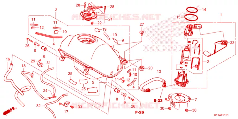 FUEL TANK Honda MOTO 300 CRF 2024  CRF300LRP