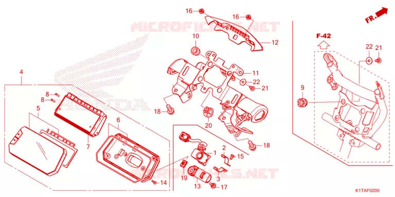 METER Honda MOTO 300 CRF 2023  CRF300LRP