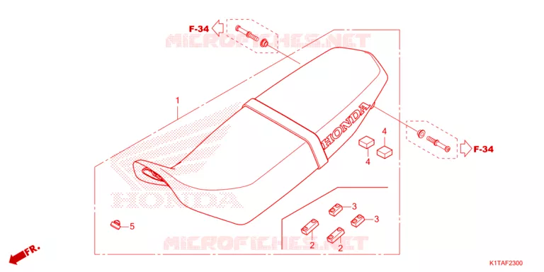 SEAT Honda MOTO 300 CRF 2023  CRF300LRP