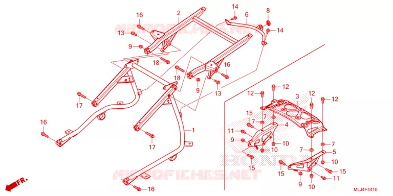 LUGGAGE RACK Honda MOTO 1800 GOLD-WING 2023  GL1800BDP