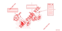 CAUTION LABEL for Honda CRF 450 R SPECIAL 2023