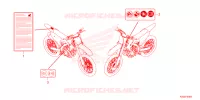 CAUTION LABEL for Honda CRF 250 R 2024