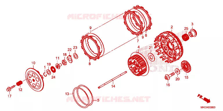 CLUTCH Honda MOTO 450 CRF 2024  CRF450RLR