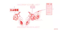 CAUTION LABEL for Honda CRF 450 RX ENDURO 2024