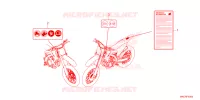 CAUTION LABEL for Honda CRF 450 R 2024