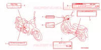 CAUTION LABEL for Honda DREAM 125 KIRANA 2004