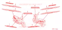 STICKERS for Honda DREAM 125 KIRANA 2004