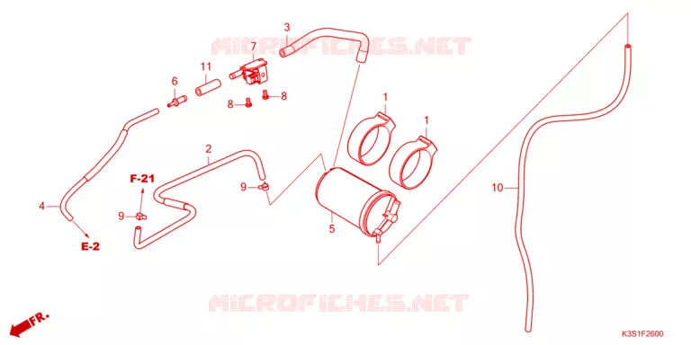 GAS RECYCLING SYSTEM Honda MOTO 250 CL 2023  CL250AP