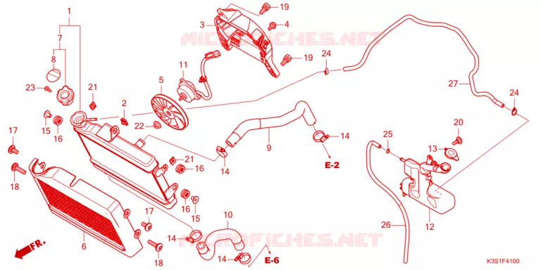 RADIATOR Honda MOTO 250 CL 2023  CL250AP