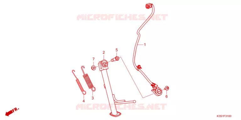 SIDE STAND Honda MOTO 250 CL 2023  CL250AP