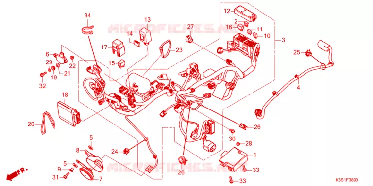 WIRE HARNESS Honda MOTO 250 CL 2023  CL250AP