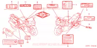 CAUTION LABEL for Honda CBR 600 F 2001