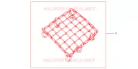 RUBBER NET BLACK for Honda CBR 600 RR 2007