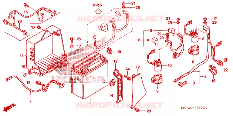BATTERY Honda MOTO 1800 GOLD-WING 2007  GL18007