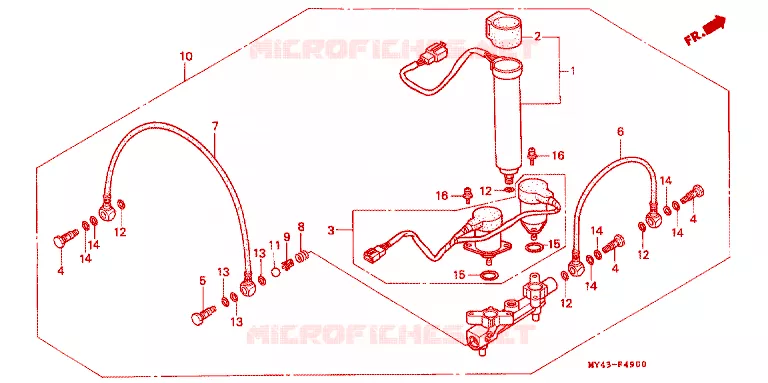 AIR DISTRIBUTOR Honda MOTO 1500 GOLD-WING 1993  GL1500AP