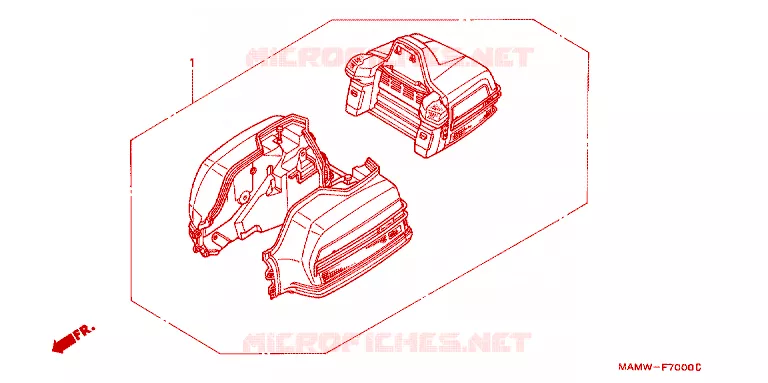 SIDE BAGS & TRUNK Honda MOTO 1500 GOLD-WING 1998  GL1500SEW