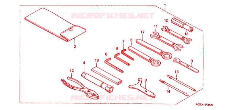 TOOL Honda MOTO 600 SHADOW 2003  VT600CD3