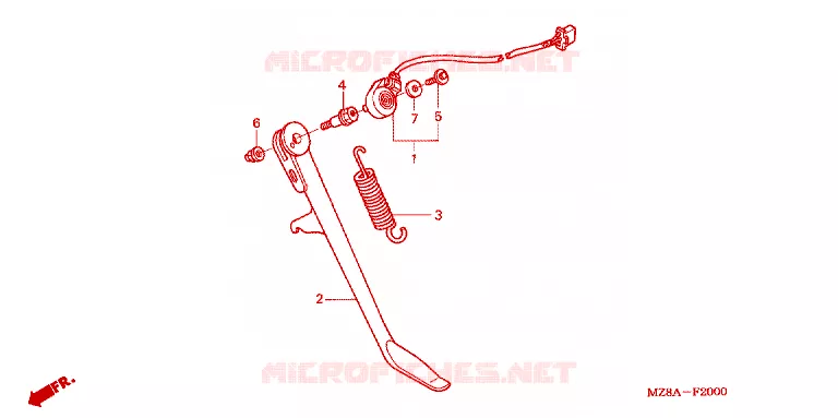 STAND Honda MOTO 600 SHADOW 2004  VT600CD4