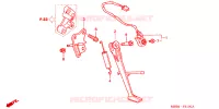 STAND for Honda VTR 1000 SUPER HAWK BLUE 2003