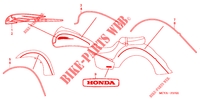 EMBLEM for Honda VTX 1800 N Black crankcase 2004