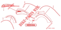 EMBLEM for Honda VTX 1800 N Black crankcase 2004