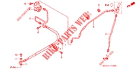 BRAKE LINES for Honda VTX 1800 S1 Silver crankcase 2004