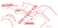 EMBLEM for Honda VTX 1800 S1 Silver crankcase 2004