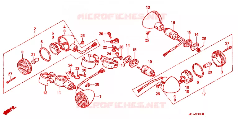 INDICATOR Honda MOTO 600 SHADOW 1994  VT600CDR
